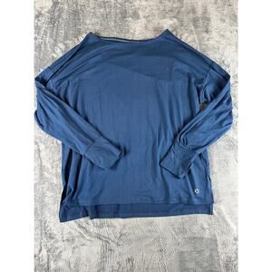 Women’s Blue Nine West Active Long Sleeve Top Medium Excellent Condition